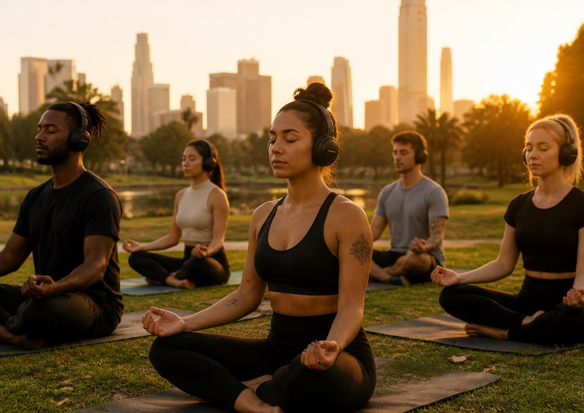 Silent Wellness headphone sound bath experience in Charlotte, NC